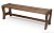 Лавка для сауны 180х42х45 см массив сосны старение, палисандр, ИРБ